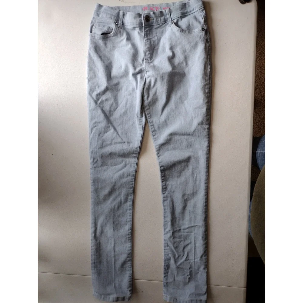 The Children's‎ Place Girls Light Blue Skinny Jeans Size 14 Adjustable Waist